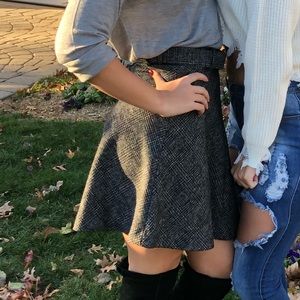 Grey and black skirt
